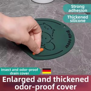 Odor Blocking Silicone Drain Cover Universal