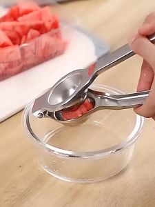 Stainless Steel Juice Press Manual Juice Extractor Squeeze Lemon Orange 不锈钢压榨汁神器 手动榨汁机 榨柠檬 榨酸柑 榨果汁压榨机榨橙汁挤压器  榨Limau