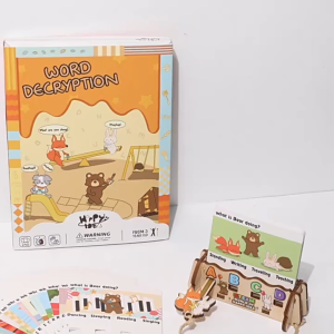 Word Puzzle Kids Wood Card Toys Learn English | Mainan Kad Perkataan Budak Lelaki Perempuan