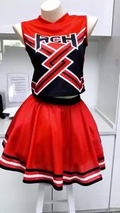 Bring It On Cheerleader Costume for Women RCH Printed Top Skirt Girl Cheerleaders Uniform Halloween Cheerleading Party