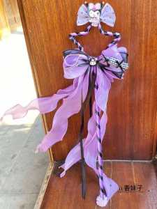 Magic Fairy Wand for Bé Gáis Handmade Halloween Butterfly Knot Kurokos Bé Gái Cartoon Mermaid Staff Childrens Party Accessory