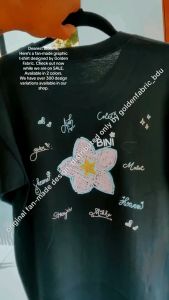 bini shirt pink five-pointed star design pure cotton T-shirt