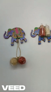 Elephant shaped| Decorative Designer Roli Chawal/Rice Holder Kumkum Haldi Holder Rakhi Pooja Thali Indian Festival Diwali Pujan Mandir Tika Roli Plate Housewa | For Diwali and many other Festivals Decoration Item (Pack of 1 | Size - 2inches Approximate)