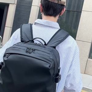 Penghantaran dari China [2025] Beg Laptop Mampatan Vakum Perjalanan Berkapasiti Besar Beg Komputer Riba Pelbagai Fungsi Perniagaan Lelaki 3.1