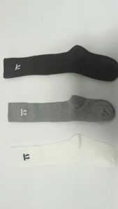 Bé Gái Tất Cao Đến Đầu Gối Cotton Thêu Nơ Màu Trơn Ống Dài Vớ Dành Cho Độ Tuổi 3-12 Dễ Thương Mùa Thu Mùa Xuân Trẻ Em Quần