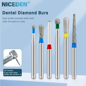 10PCS/box Dental Diamond Burs Drill 154 Sizes FG 1.6mm Bur for High Speed Dentistry Tools