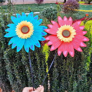 Large Colorful Sunflower Windmill Garden Decoration Childrens Toys Kindergarten Outdoor Spring Outing Hot Sale at Scenic Spot Stall