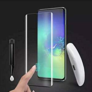 tempered glass uv glass samsung S9 PLUS S8 PLUS S10 PLUS S20 PLUS S21 PLUS S21 ULTRA S7 EDGE S6 EDGE NOTE 8 NOTE 9 NOTE 10 PRO PLUS NOTE 20 ULTRA HUAWE P30 PRO anti gores kaca fullem