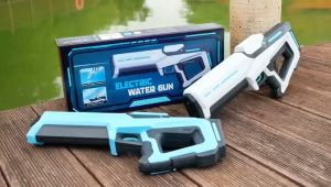 Childrens Electric Water Gun with Large Capacity Automatic Water Absorption High-pressure Outdoor Toy for Boys
