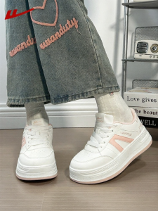 Warrior | Student-friendly Height-increasing Thick-soled Kitty Cat Version White Shoes