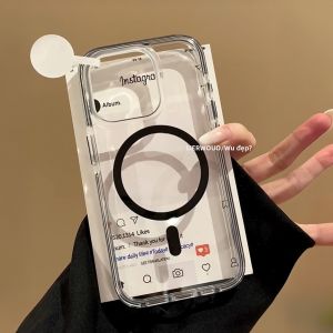 LIANGWU | Ốp Lưng iPhone Trong Suốt Giống Jelly có Chân Đế Từ