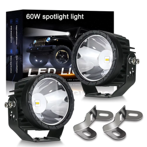 3.5 Inch Led Work Light 60W White Yellow Spotlight 12V 24V 4x4 Offroad Super Bright Fog Lights For Motorcycle ATV Boat Dirt
