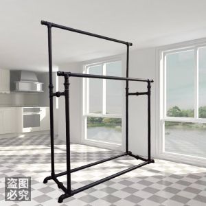 Modern Minimalist Metal Clothing Display Rack Thickened Floor Shelf for Clothes High Low Hanging Iron Art Wardrobe