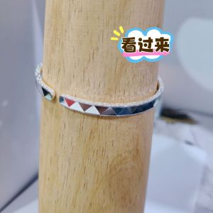 碎冰意义岁岁平安菱角999足银开口手镯 重量21g