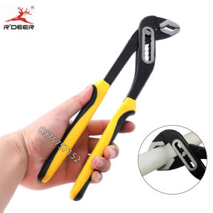 Kìm mỏ quạ thép đúc nguyên khối đa năng RDEER kìm 7 lỗ điều chỉnh khẩu độ ngàm kìm linh hoạt vặn ống nước chuyên nghiệp