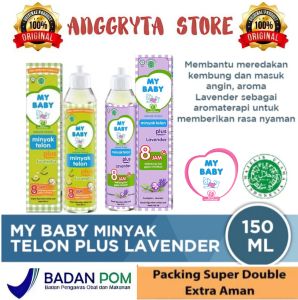 My Baby Minyak Telon Eucalyptus & Lavender Anti Nyamuk 8 Jam ukuran 150ml