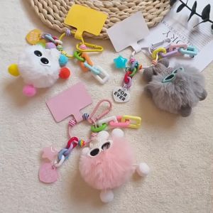 Gantungan Kunci Hiasan Tas Boneka Coal Balls Monster Phone Strap Boneka Lucu