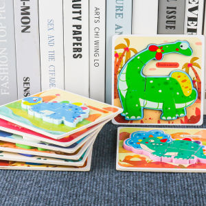 Intellectual Development Wooden Puzzle and Fishing Game