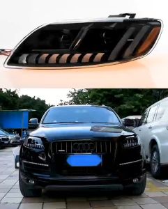 Audi Q7 Headlight/2006-2015 Model/1st Generation/LED/DRL/Dynamic/Head Lamp/Front Light/Head Light/Signal Light/Front Lamp/Front Lighting/Headlight Assembly/2007 2008 2009 2010 2011 2012 2013 2014