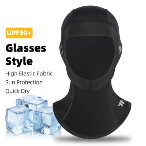 West Biking | WEST BIKING Ice Silk Full Face Mask Bicycle Headgear Breathable UPF50+ Anti-UV Motorcycle Helmet Liner Cycling Equipment