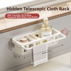 Expandable Adjustable Wall-Mounted Multifunctional Storage Shelf