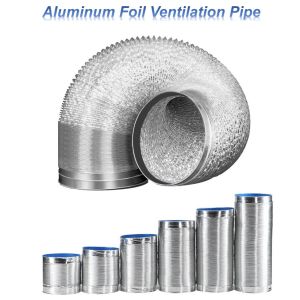 160-200mm 6" 8" 10" Aluminum Foil Ventilation Pipe for Kitchen Outlet Bathroom Exhaust Scalable Tube Fan Hose Factory workbench Planting Shed