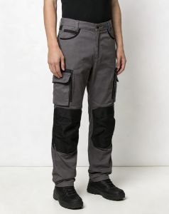 Mens Heavy Duty Work Pants Non-Stretch Work Trousers with Multi-Function Pockets Structured Fit Ideal for Construction