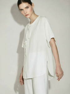 AMII | National Style Tencel Cotton Oversized Shirt