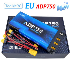 New version of ToolkitRC ADP750 EU Power Adapter 750W XT60 XT90 USB Type-C Suitable For Charger M8D M6D M8P M9 M7 DC 12V 62.5A