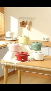 NJCAR LZD MALL (พร้อมส่งด่วน) หม้อมินิไฟฟ้า1.8L หม้อไฟฟ้า ไฟแรงมาก หม้อไฟฟ้าเอนกประสงค์ ใช้ง่ายสะดวกสบาย ต้ม ทอด ไม่ติดกระทะ  LK