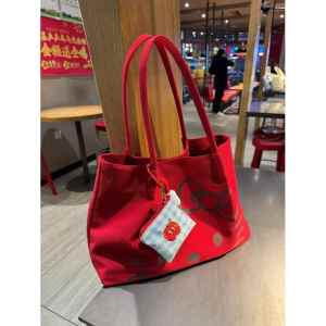 Large Capacity Canvas Tote Bag KT Cartoon Canvas Bag Commuter Casual Single Shoulder Bag Handbag for Daily Use