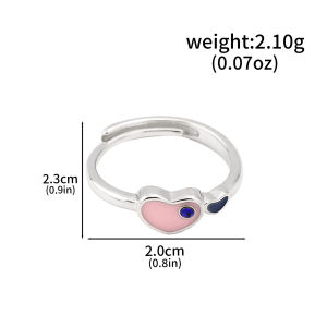 Anime Mermaid Melody Ring High Appearance Level Cosplay Ring Katon Seven Seas Lucia Heart Ring Couple Accessories Jewelry Gifts