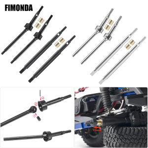 1/18 TRX4M RC Crawler Hardened Steel Driveshaft 5mm Extended Axle Shafts w +2mm Thread Front & Rear Upgrade Parts