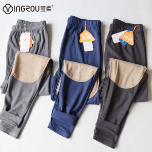 YingRou 8677 Mens Autumn Thickened Knitted Pants Inner Wear Slim Fit Base Layer Pants Single Piece Knee Protector Underwear