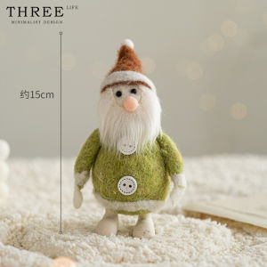 Tlife Carnival Christmas Decorative Wool Felt Tabletop Small Ornament Scene Arrangement Festive Celebration Supplies