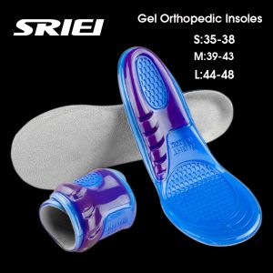SRIEI 1 Pair Sports Silicone Gel Sports Insoles Pads Shoe Inserts Transparent Massage Insoles Comfortable