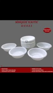 Mangkok Plastik Ukuran 6 Mangkok Mie Mangkok Baso 13X8X5 (Isi 50 Pcs-W.M6)