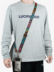 เชือกคล้องโทรศัพท์มือถืออเนกประสงค์พร้อมสายคล้องคอป้องกันการสูญหายความยาวและกว้างที่ปรับได้สําหรับสมาร์ทโฟน