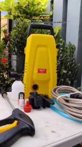 REAIM 8000KPa 220V Heavy Duty Portable High Pressure Car Washer with Long Spray Gun