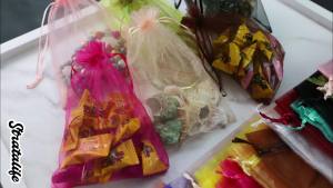 Stratalife Drawstring Bags Organza Bags 5x7 Pink Mesh Bags Jewelry Bags Favor Pouches Baby Shower Party Wedding Bags Chocolate Candy Bags (50PCS Pink)