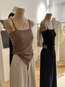 เสื้อกั๊กแขนกุดผู้หญิง ทรงหลวม สไตล์ทำงาน เสื้อชั้นในฤดูร้อน ทรงหลวม เสื้อคลุมกันหนาว เสื้อกั๊กผู้หญิง แขนกุด ทรงหลวม คอวี เสื้อคลุมกันหนาว