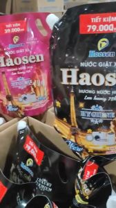 Combo 2 Túi Nước Giặt Xả Haosen Hygiene 9n1 2L Hương Nước Hoa Luxury Premium Sạch Mọi Vết Bẩn Lưu Hương 72h