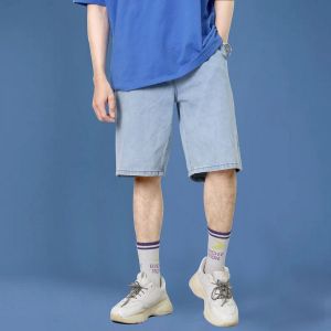 Quần short jean nam ống rộng Inichi Q1082 form rộng thời trang