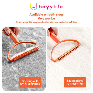 HAYYLIFE Alat Pembersih Serat Kain / Bulu Hewan Peliharaan Manual Dua Sisi Portable Meltset Fuzz Trimmer Lint Remover Penghilang Bulu Serat Kain HL-AGA680