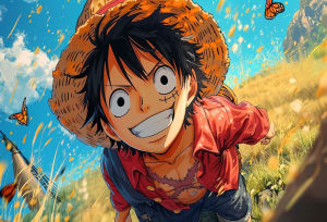 Bandai | One Piece Japan Anime Oil Painting By Numbers Modern Wall Decor for Living Room Bedroom Perfect Gift No Frame