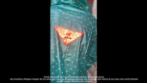 Jas Hujan Wanita Polkadot Setelan Jaket Celana Elite Spin Terbaru Cakep