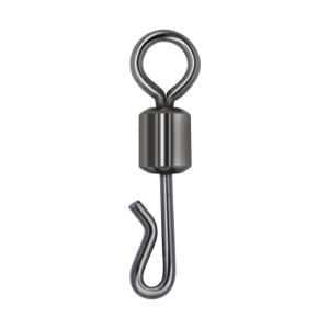 50pcs Fishing Bearing Swivel Hook Connector Q Shaped Quick Change Swivels For Carp Fishing Terminal Tackle Accessories