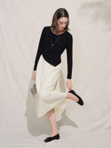 DUSHU | French Contrast Color Dress