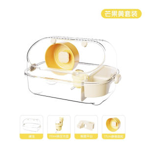 Acrylic Cozy Villa for Hamsters And Golden Retriever Transparent Luxury Cage Pet Care Products Apartment Style Ear-Contact Design