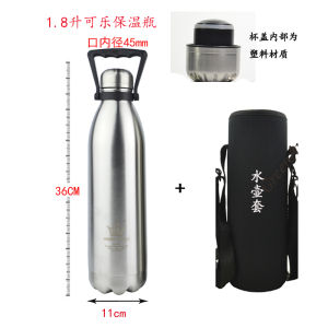 Large-Capacity Water Cup 1000ml Stainless Steel Insulated Mug Outdoor Water Kettle Sports Water Bottle Mountaineering Bottle Outdoor Equipment